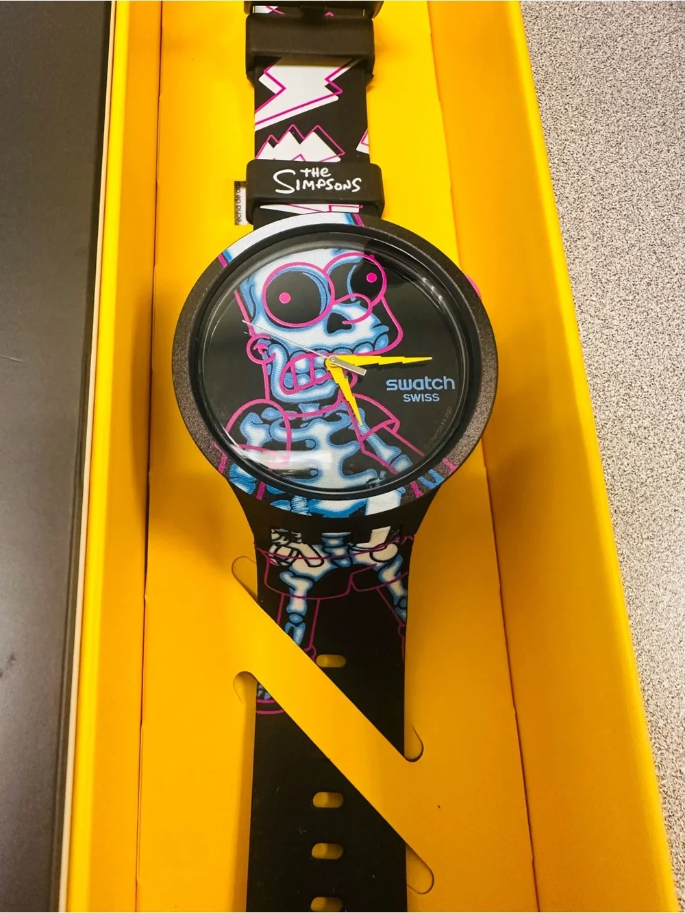 Swatch Bart Simpson Ay Caramba! Watch - New In Box